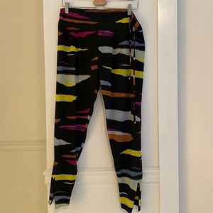 Silk pants with colors